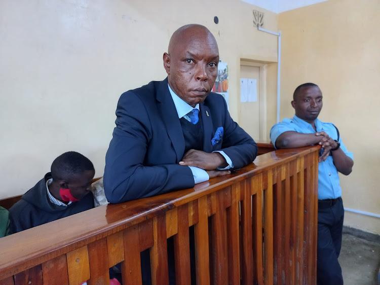 File image of Maina Njenga in court.